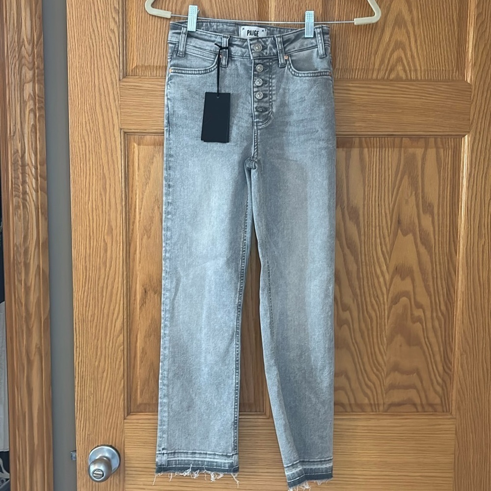 NWT Paige Cindy Crop High Rise Straight Crop 24